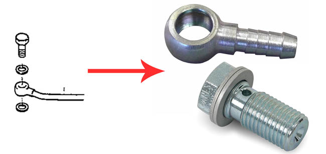 Passage pompe externe Adaptateur